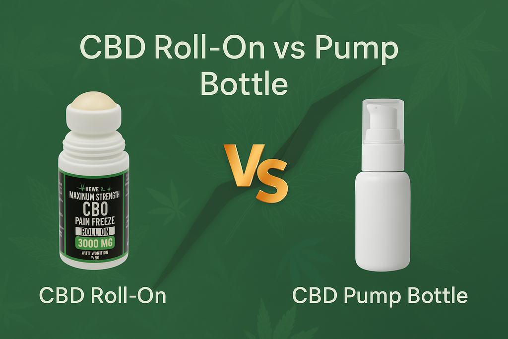 CBD Roll-On vs Pump Bottle: Which Works Best for You?