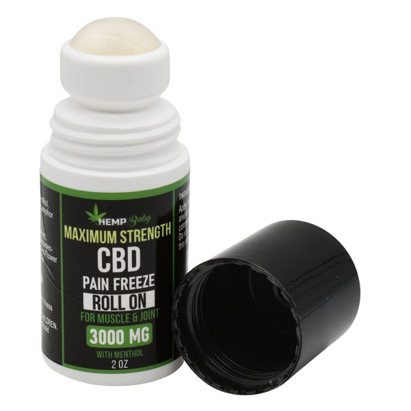 CBD Pain Care Combo: 1000MG Cream + 3000MG Roll-On