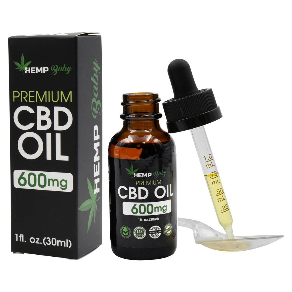 Organic Hemp CBD Oil with 600mg Full Spectrum Cannabidiol