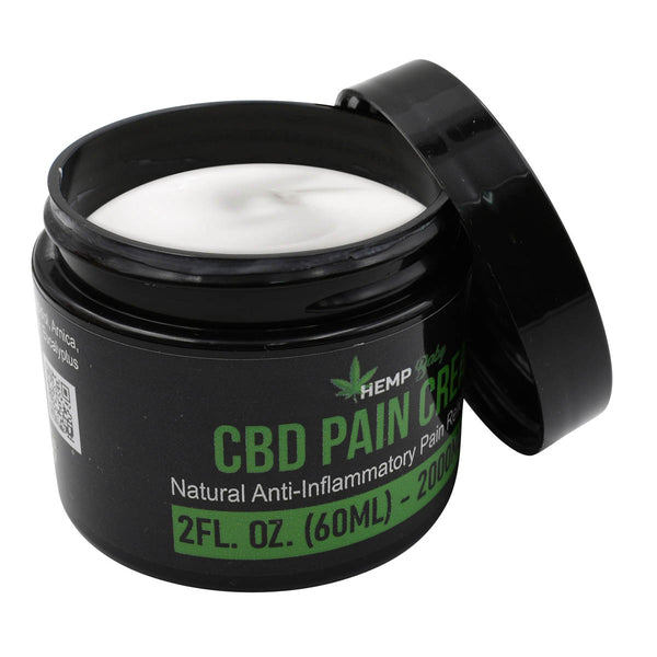 Open Jar Hemp Pain Relief Cream - 2000mg Strength